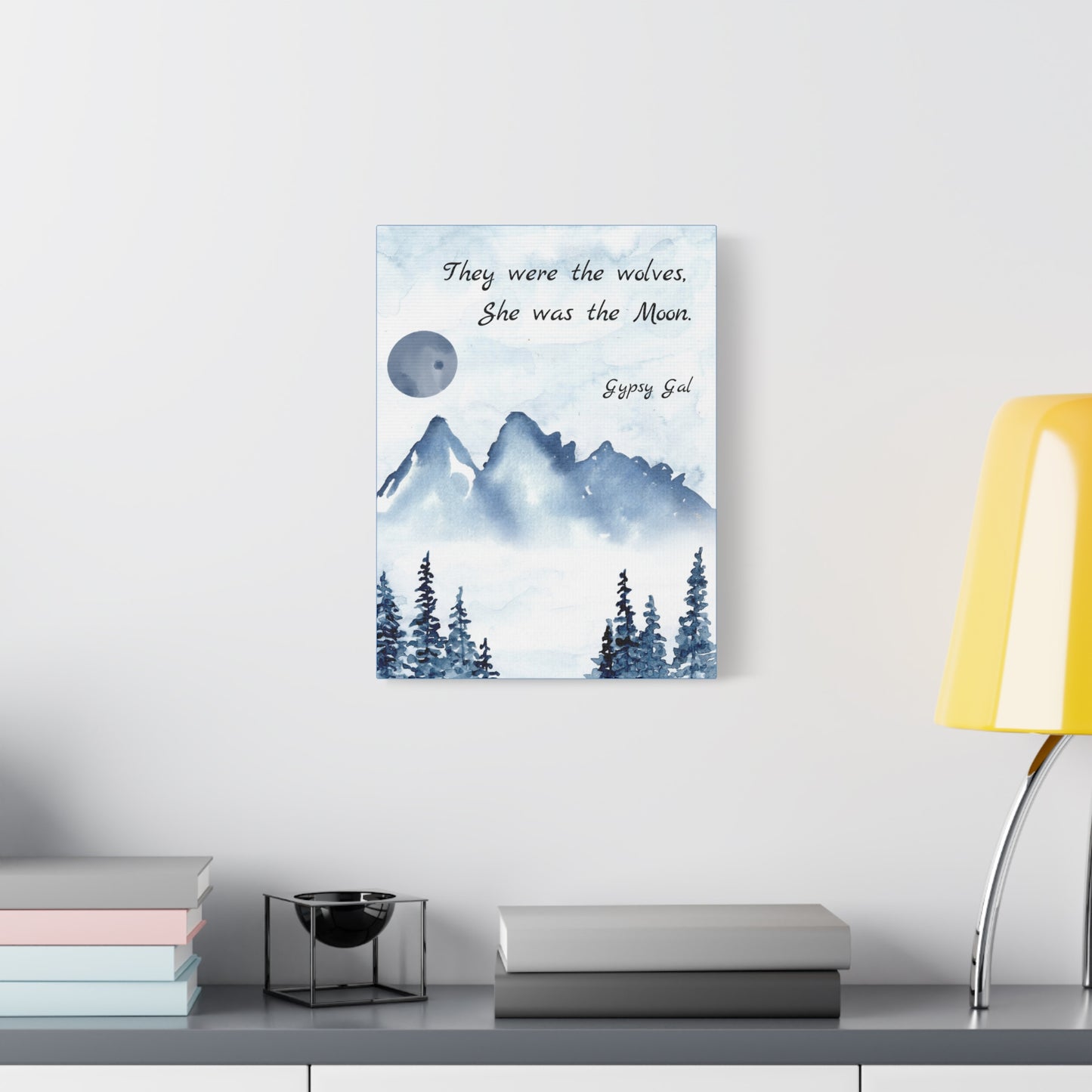 Gypsy Gal Quote On Matte Canvas, Stretched, 1.25"