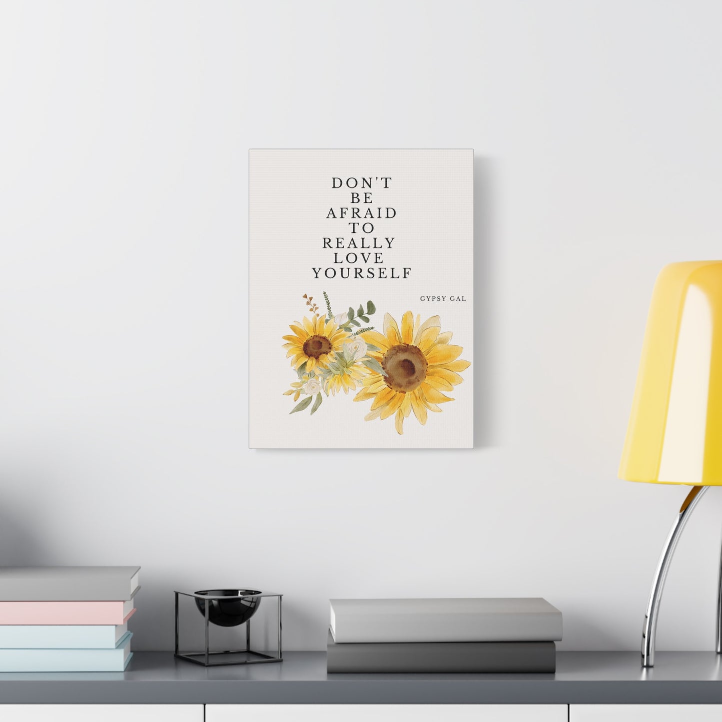 Gypsy Gal Quote On Matte Canvas, Stretched, 1.25"