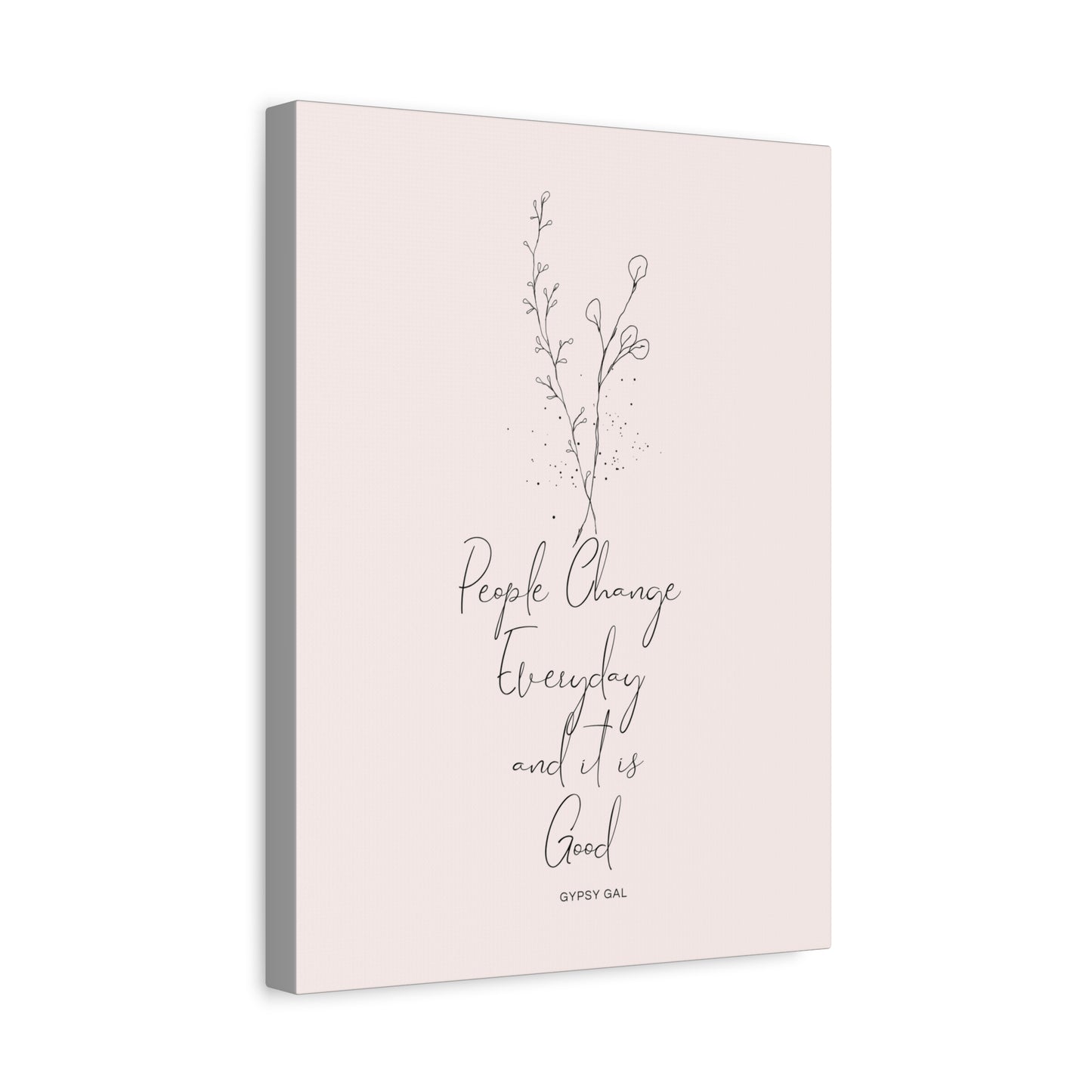 Gypsy Gal Quote On Matte Canvas, Stretched, 1.25"