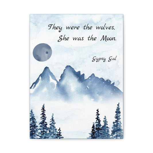 Gypsy Gal Quote On Matte Canvas, Stretched, 1.25"
