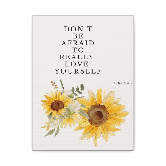 Gypsy Gal Quote on Matte Canvas, Stretched, 1.25"